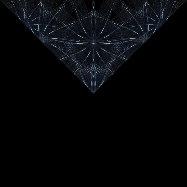 Fondo negro con fronteras de diseño geométrico — Foto de Stock