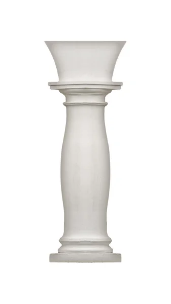 Columna blanca de estilo neoclásico aislado — Foto de Stock