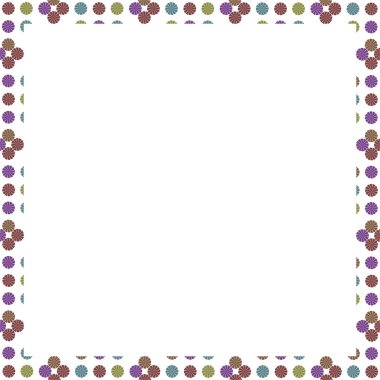 Multicoloed daireler geometrik desen