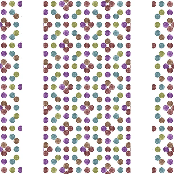 Multicoloed Circles Geometric Pattern