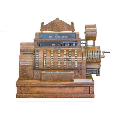 İzole eski makine hesap