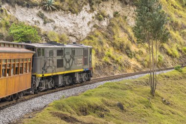 Nariz del Diablo tren gezisi Alausi Ekvador