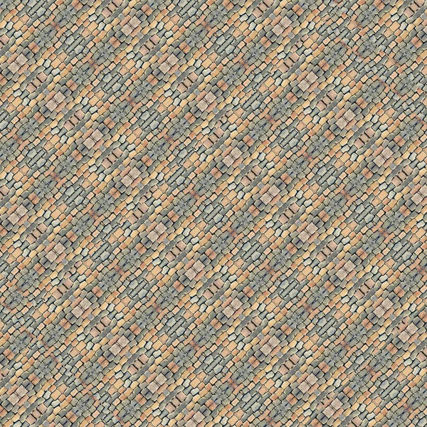 Geometrisches Muster aus Kopfsteinpflaster — Stockfoto