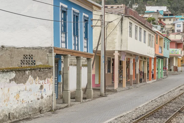 Urban scen Alausí staden Ecuador — Stockfoto