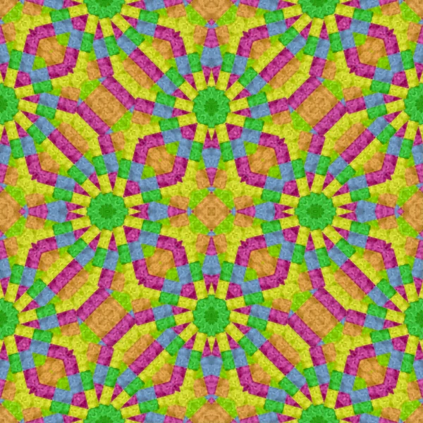 Geometrisk fargerikt mønster – stockfoto