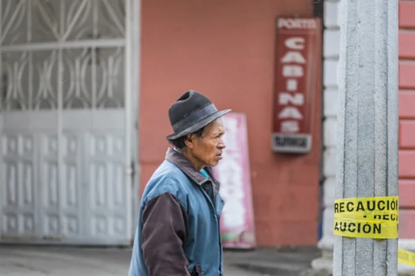 Эквадорский старик — стоковое фото