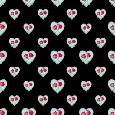 Romantik Motif Dikişsiz desen arka plan