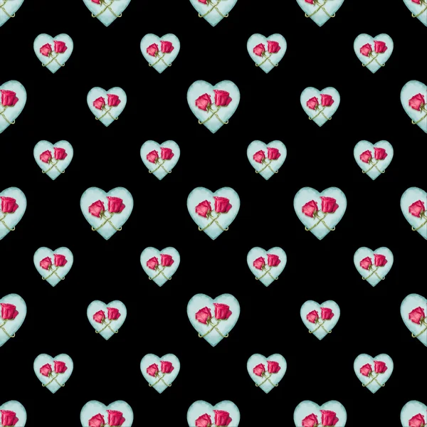 Romance Motif Seamless Pattern — стоковое фото