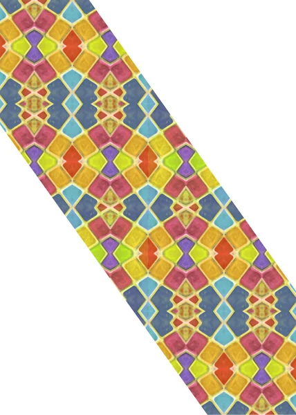 Padrão geométrico multicolorido Colagem abstrata — Fotografia de Stock