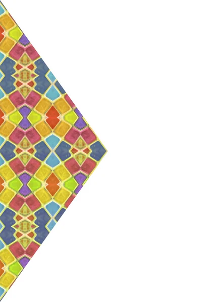 Padrão geométrico multicolorido Colagem abstrata — Fotografia de Stock