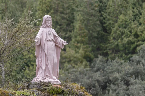 Sculpture de Jésus-Christ en plein air à Cuenca Équateur — Photo