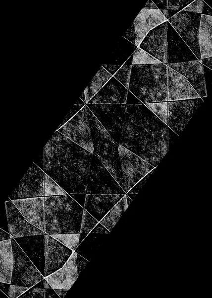 Czarne tło z granicami geometrycznej — Zdjęcie stockowe