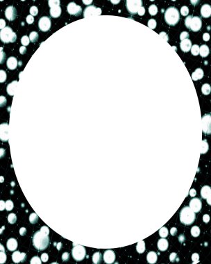 Sınırları beyaz arka plan ile dekore daire