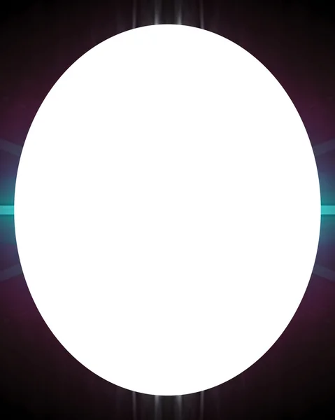 Kreis weißer Hintergrund mit verzierten runden Rändern — Stockfoto