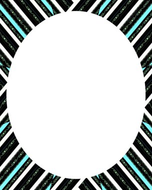 Daire Beyaz çerçeve arka plan ile dekore edilmiş sınırları