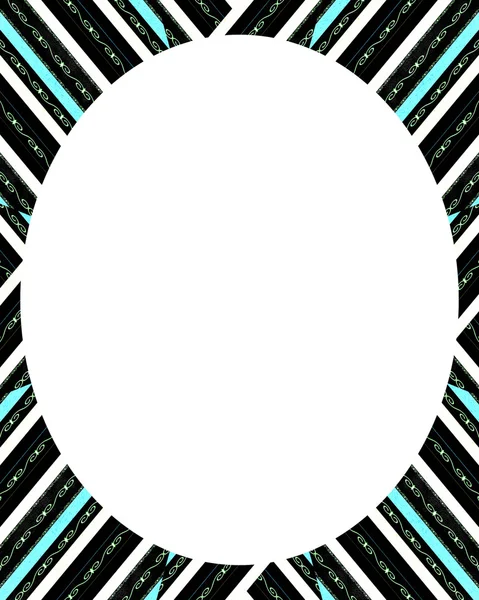 Daire Beyaz çerçeve arka plan ile dekore edilmiş sınırları