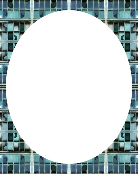 Cirklar vit ram bakgrunden med inredda gränser — Stockfoto