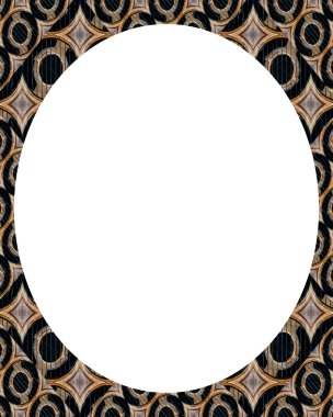 Daire Beyaz çerçeve arka plan ile dekore edilmiş sınırları