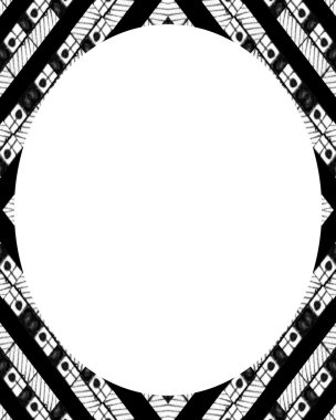 Daire Beyaz çerçeve arka plan ile dekore edilmiş sınırları