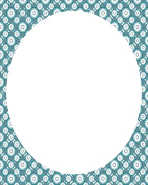 Daire Beyaz çerçeve arka plan ile dekore edilmiş sınırları