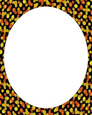 Daire Beyaz çerçeve arka plan ile dekore edilmiş sınırları