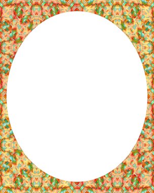 Daire Beyaz çerçeve arka plan ile dekore edilmiş sınırları