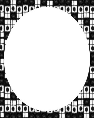 Daire Beyaz çerçeve arka plan ile dekore edilmiş sınırları