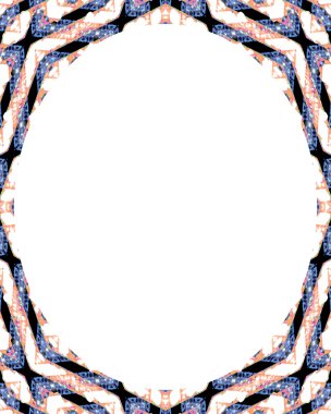 Daire Beyaz çerçeve arka plan ile dekore edilmiş sınırları