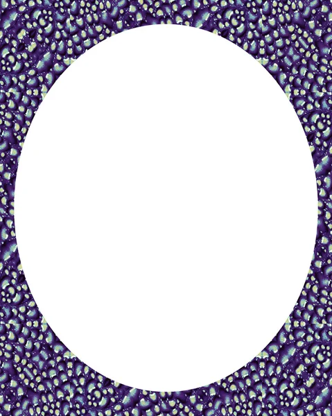 Círculo de fondo de marco blanco con bordes decorados — Foto de Stock