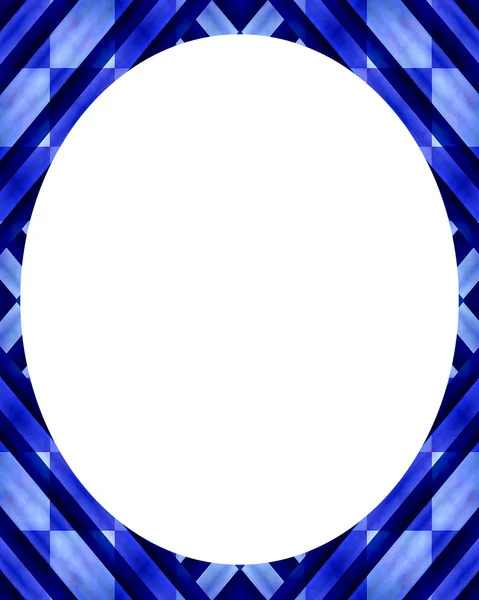 Circle White Frame Background with Decorated Borders — Stock Photo, Image