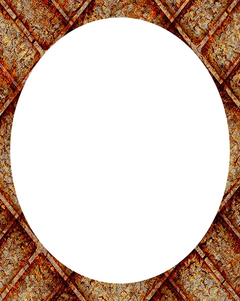 Фон окружности "Белая рамка" с украшенными границами — стоковое фото