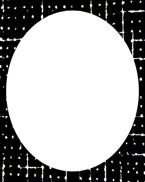 Arrière-plan de cadre blanc cercle avec des frontières décorées — Photo