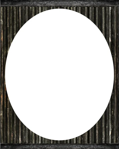 Fundo de quadro branco de círculo com fronteiras de Grunge — Fotografia de Stock