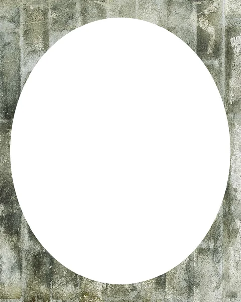 Cerchio cornice bianca sfondo con grunge confini — Foto Stock