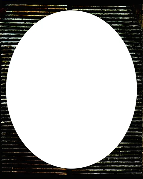 Cirklar vit ram bakgrunden med Grunge gränser — Stockfoto