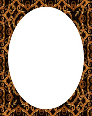 Kenarlıklar daire kare Oriental ile dekore edilmiş