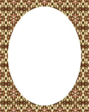 Daire Beyaz çerçeve arka plan ile dekore edilmiş sınırları