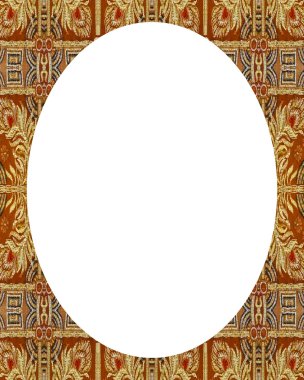 Daire Beyaz çerçeve arka plan ile dekore edilmiş sınırları