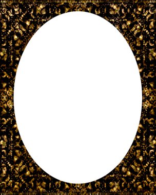 Daire Beyaz çerçeve arka plan ile dekore edilmiş sınırları