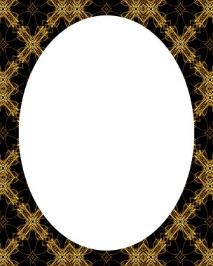 Daire Beyaz çerçeve arka plan ile dekore edilmiş sınırları