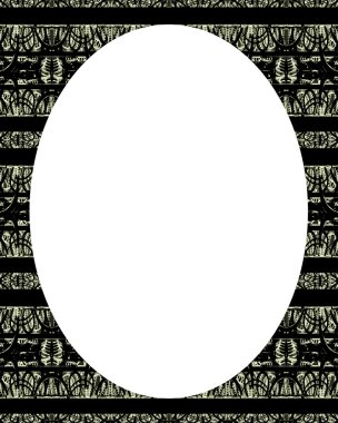 Daire Beyaz çerçeve arka plan ile dekore edilmiş sınırları