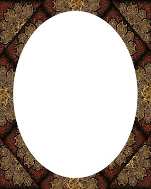 Daire Beyaz çerçeve arka plan ile dekore edilmiş sınırları