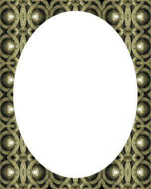 Daire Beyaz çerçeve arka plan ile dekore edilmiş sınırları