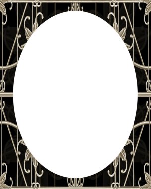 Daire Beyaz çerçeve arka plan ile dekore edilmiş sınırları