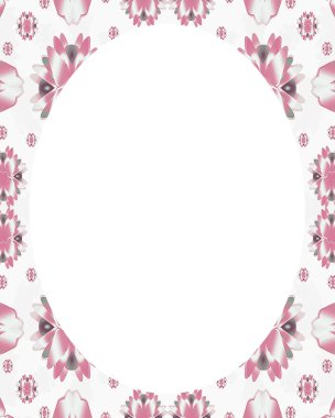 Daire Beyaz çerçeve arka plan ile dekore edilmiş sınırları