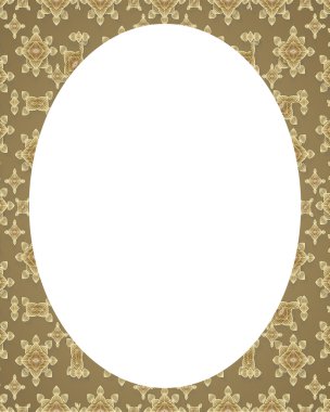 Daire Beyaz çerçeve arka plan ile dekore edilmiş sınırları