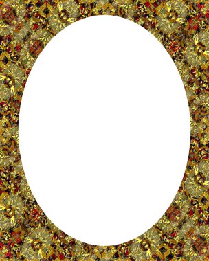 Daire Beyaz çerçeve arka plan ile dekore edilmiş sınırları