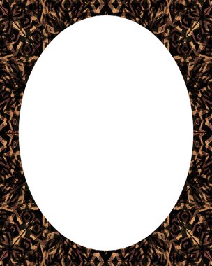 Daire Beyaz çerçeve arka plan ile dekore edilmiş sınırları