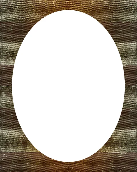 Fundo do quadro branco do círculo com bordas decoradas das listras — Fotografia de Stock