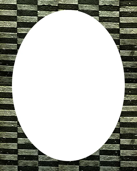 Фон окружности "Белая рамка" с декоративными полосами — стоковое фото